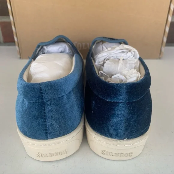 Blue Velvet Slip-On Shoes - Picture 5 of 5